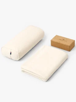 Organic Cotton Yoga Blanket - Natural - Box of 12