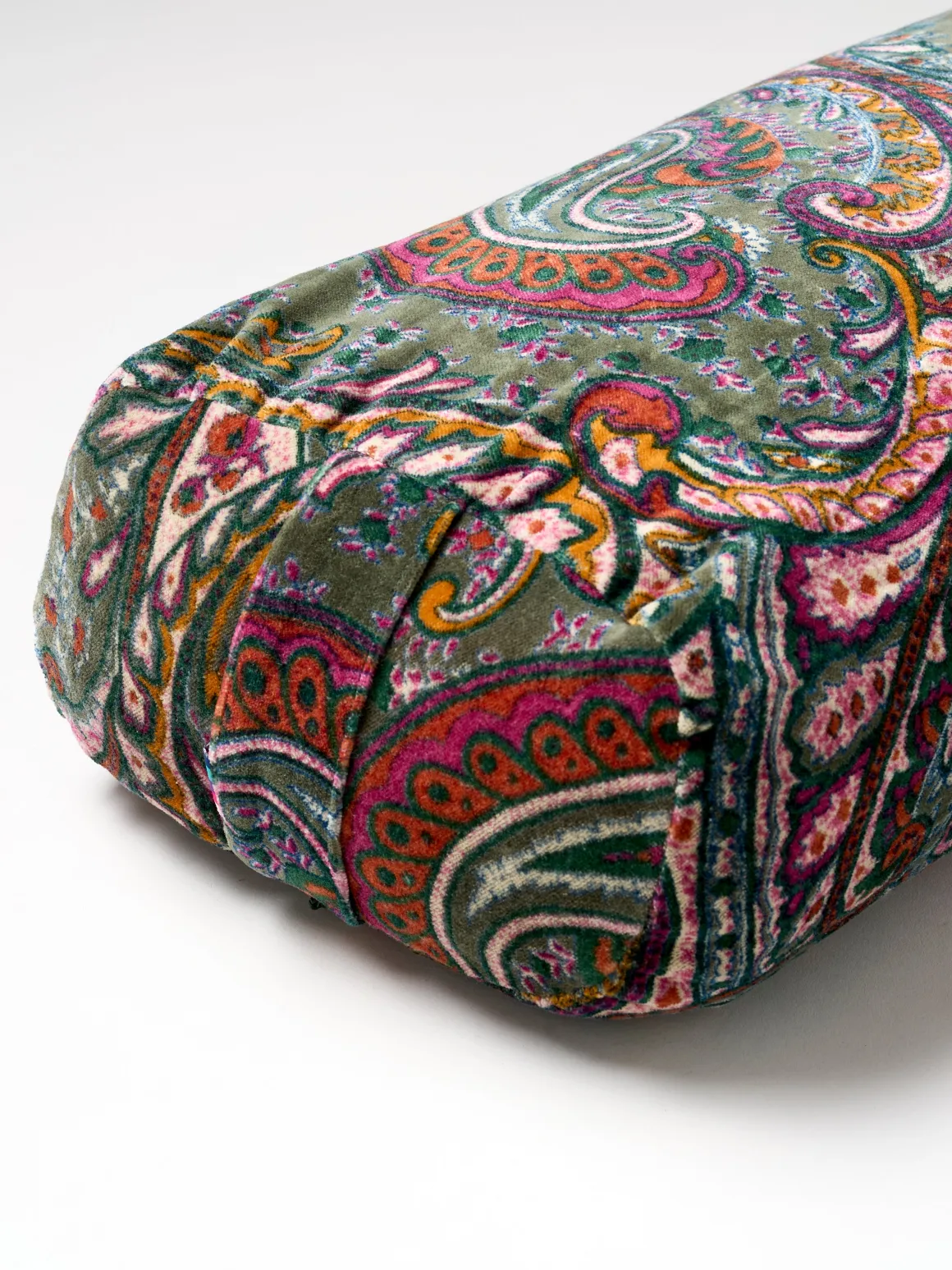 Paisley Velvet Small Rectangular Buckwheat Bolster