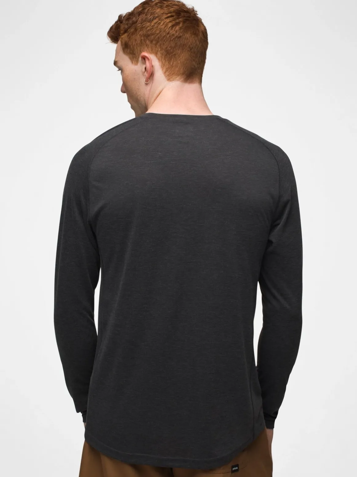 prAna Mission Trails L/S Tee - Black Heather