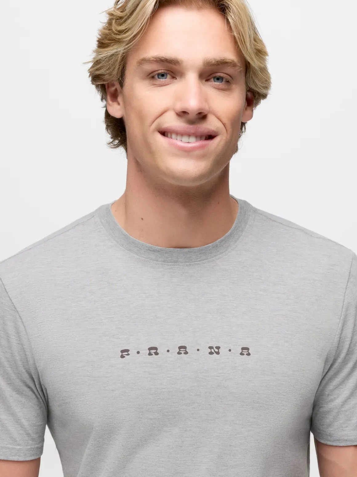 prAna Valley Lookout S/S Crew Tee - Heather Grey
