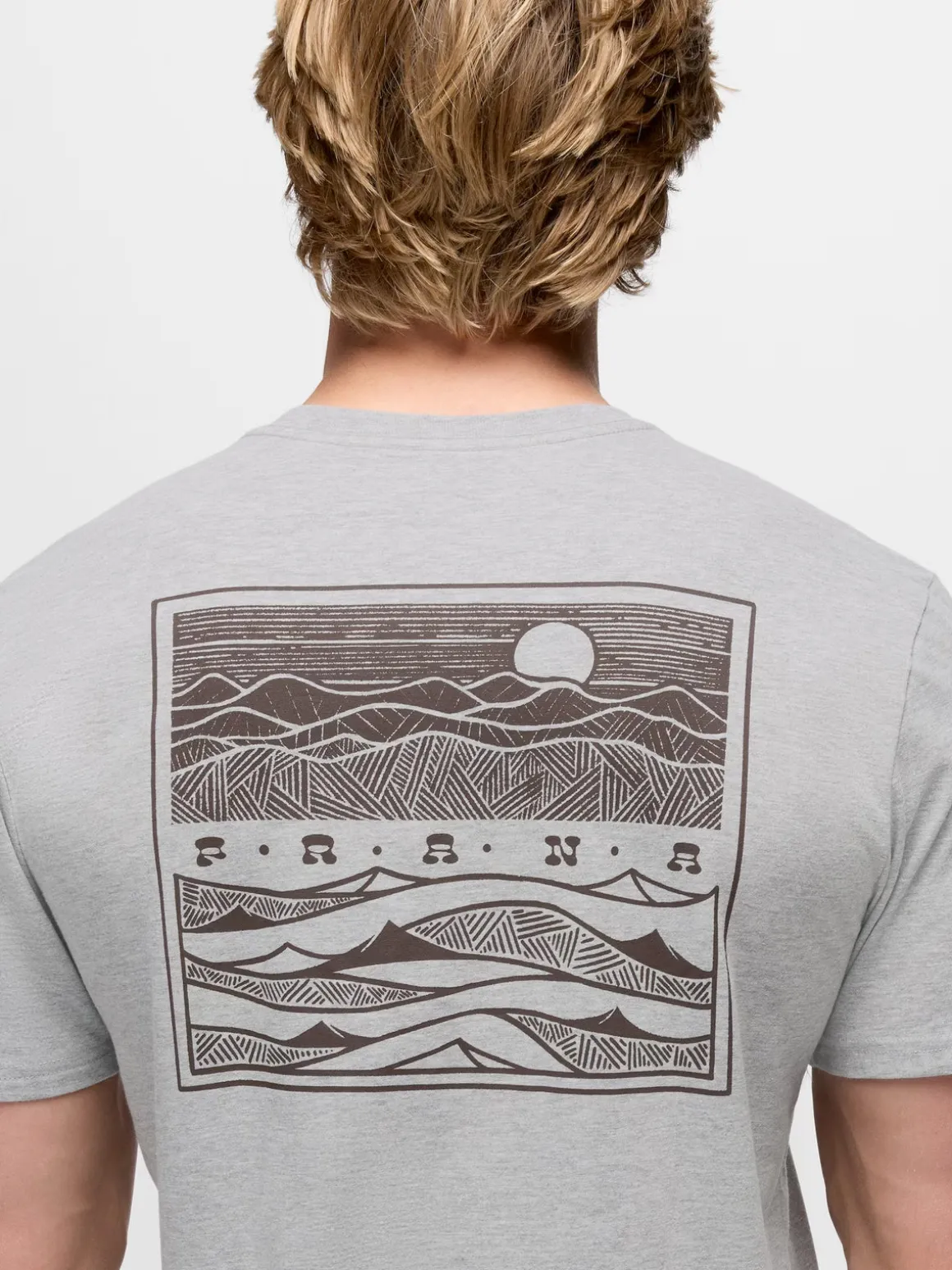 prAna Valley Lookout S/S Crew Tee - Heather Grey