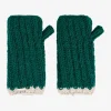 Rafi Rib Lambswool Mitten - Evergreen