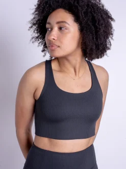Rib Paloma Bra - Black