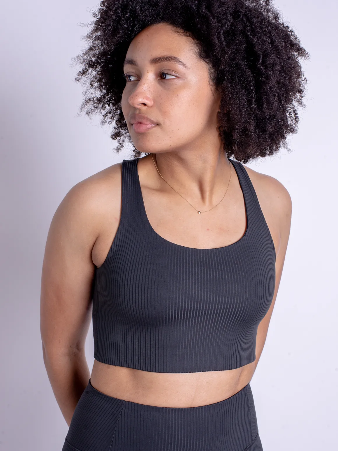 Rib Paloma Bra - Black