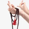 Rosewood Mala Beads Necklace