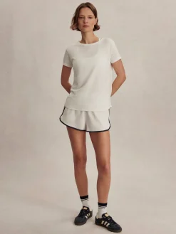 Saskia Seamless Longline Tee - White