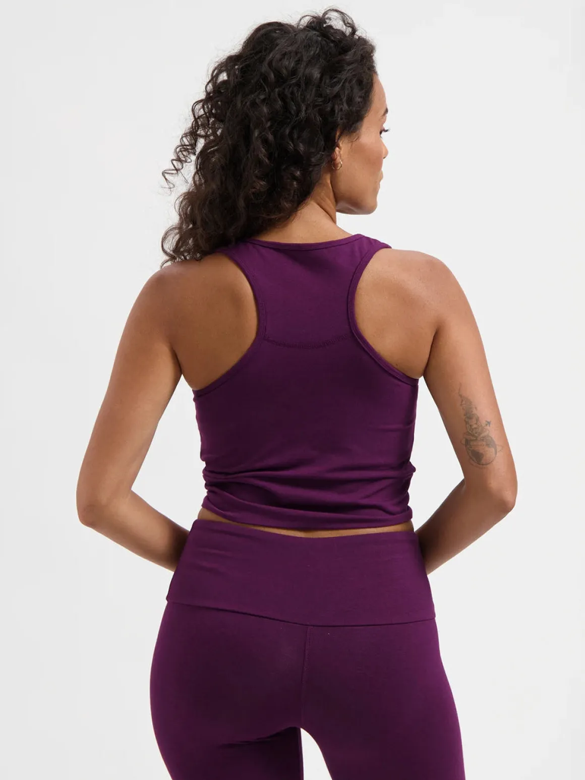 Sati Crop Yoga Tank - Bloom