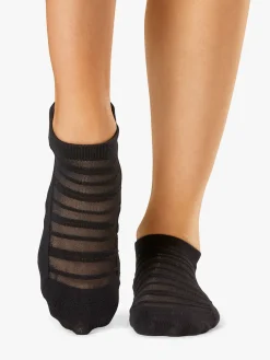 Savvy Breeze Grip Socks - Ebony