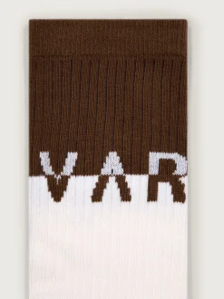 Stellar Colourblock Sock - Egret/Deep Taupe