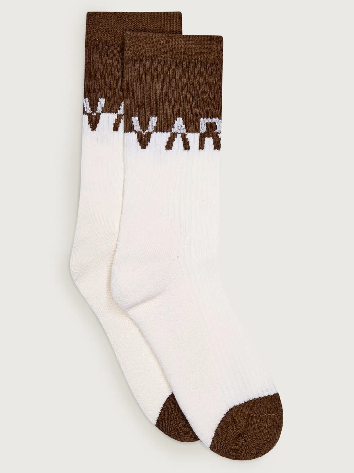 Stellar Colourblock Sock - Egret/Deep Taupe