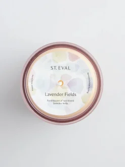 St Eval Beachcombing Glass Candle - Lavender Fields