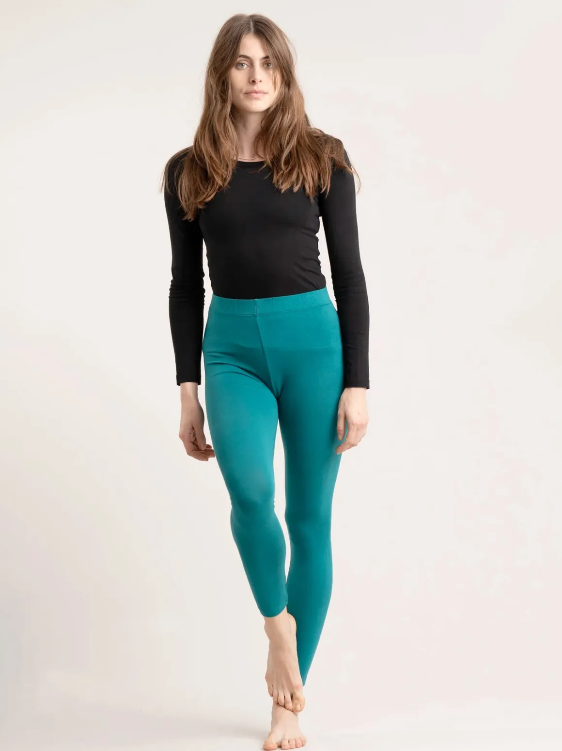 Sylvie Organic Cotton Legging - Teal