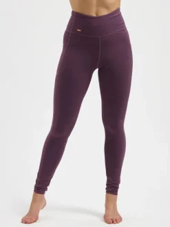 Tara Pocket Yoga Leggings - Berry