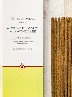 Temple of Incense - Orange Blossom & Lemongrass Incense Sticks