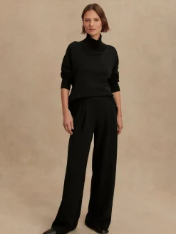 The Extra Wide Leg Pant 29.5 - Black