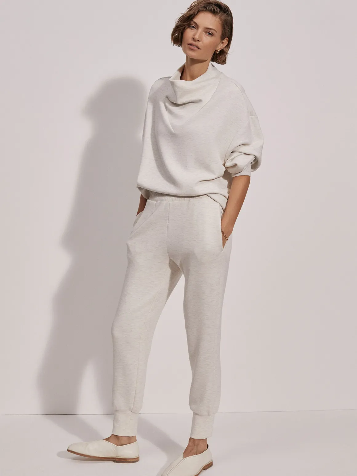 The Slim Cuff Pant 25 - Ivory Marl