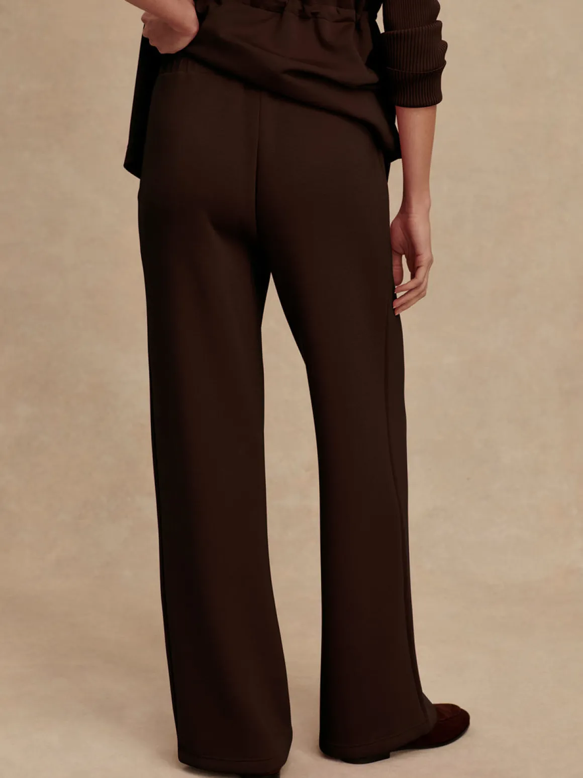 The Wide Leg Pant 30 - Coffee Bean