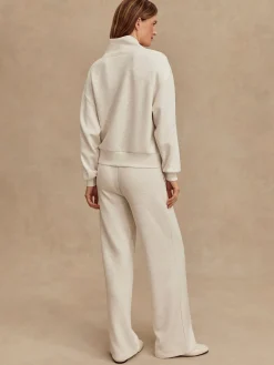 The Wide Leg Pant 30 - Ivory Marl