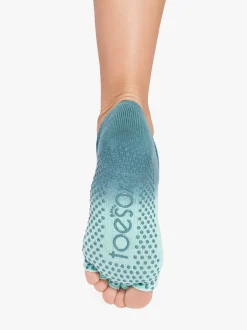 ToeSox Half Toe Elle Grip Socks - Tidal
