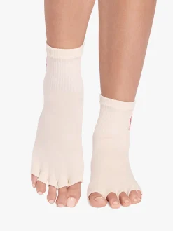 ToeSox Half Toe Melody Ultra Fine Knit Grip Socks - Summer Love