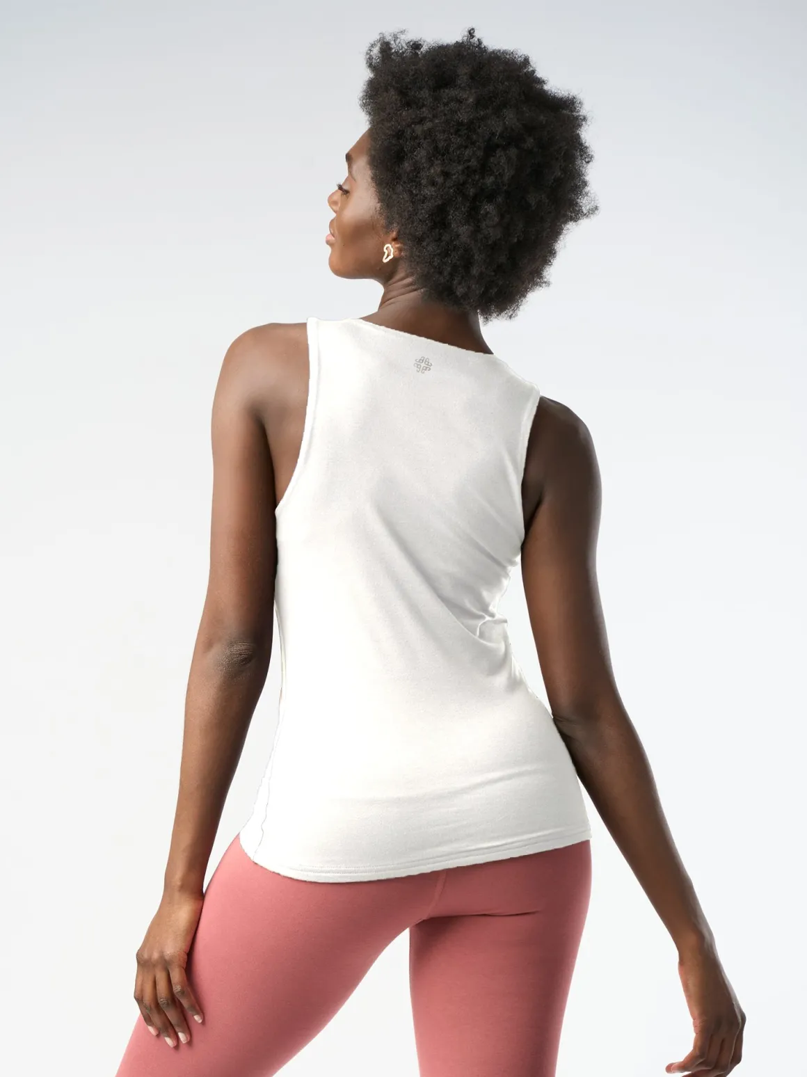 Twist Yoga Vest - Natural
