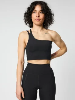 Uma One-Shoulder Bra - Black