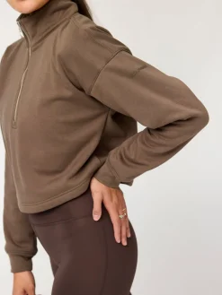 Vega Half Zip Sweatshirt - Mink