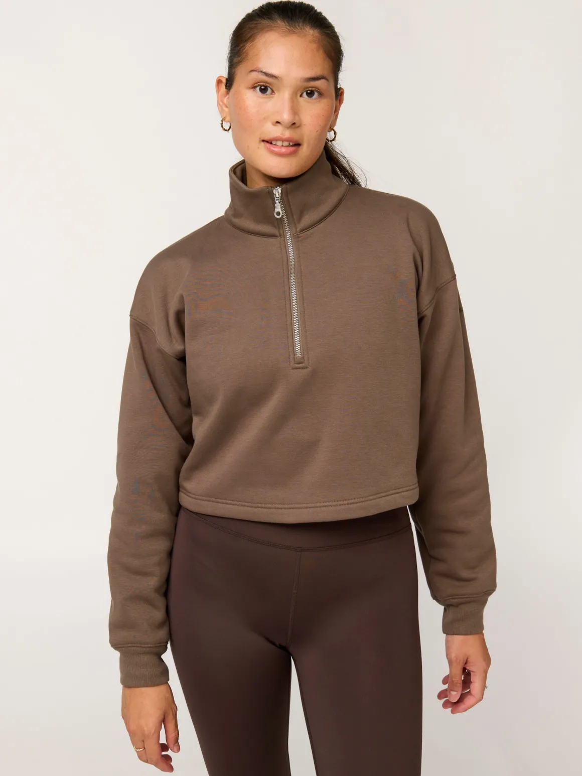 Vega Half Zip Sweatshirt - Mink