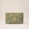 Velvet Everyday Pouch - Olive Earth Goddess