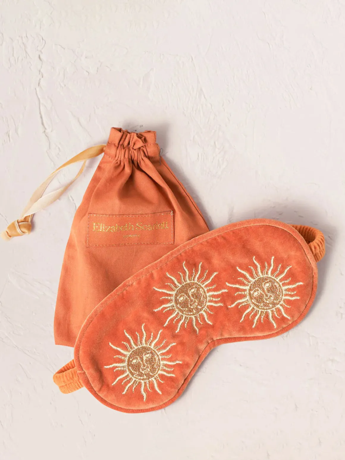 Velvet Eye Mask - Rust Sun Goddess