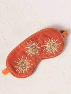 Velvet Eye Mask - Rust Sun Goddess