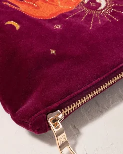 Velvet Mini Pouch - Ruby Enchanted Elephant