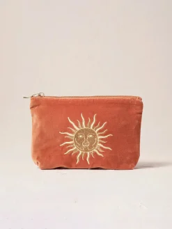 Velvet Mini Pouch - Rust Sun Goddess