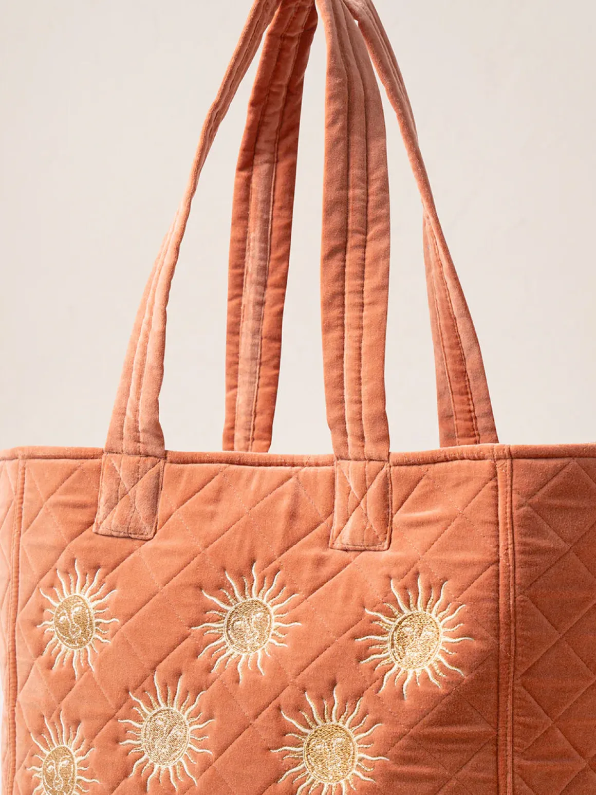 Velvet Tote - Rust Sun Goddess