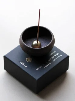 Wabi Sabi Mud Clay Incense Bowl