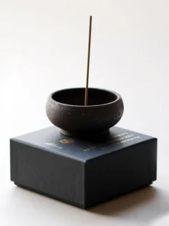 Wabi Sabi Mud Clay Incense Bowl