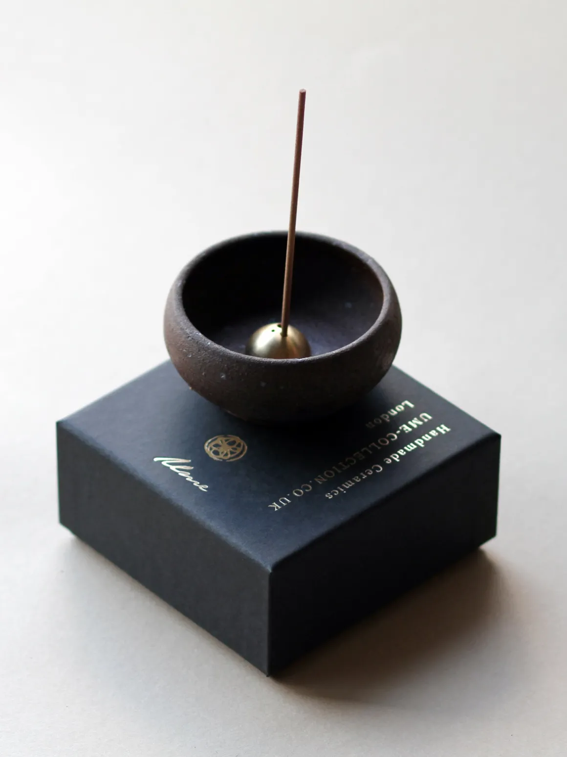 Wabi Sabi Mud Clay Incense Bowl