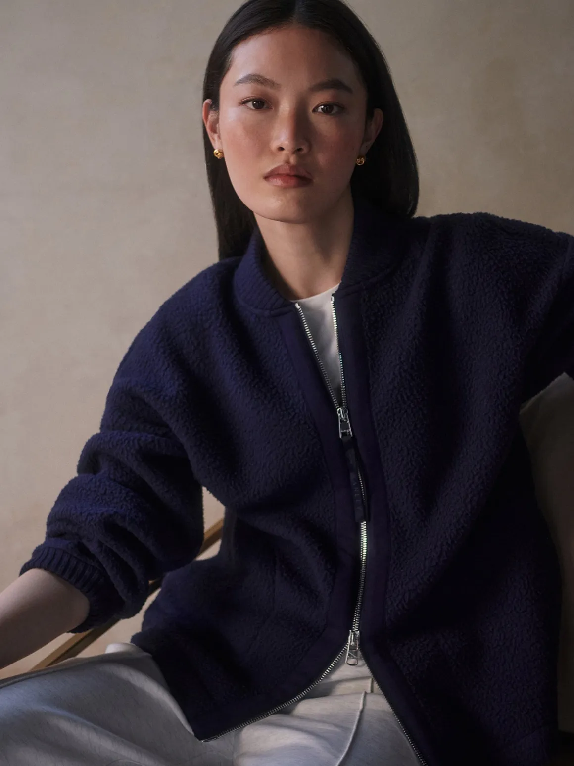 Willmont Patch Pocket Fleece - Evening Blue