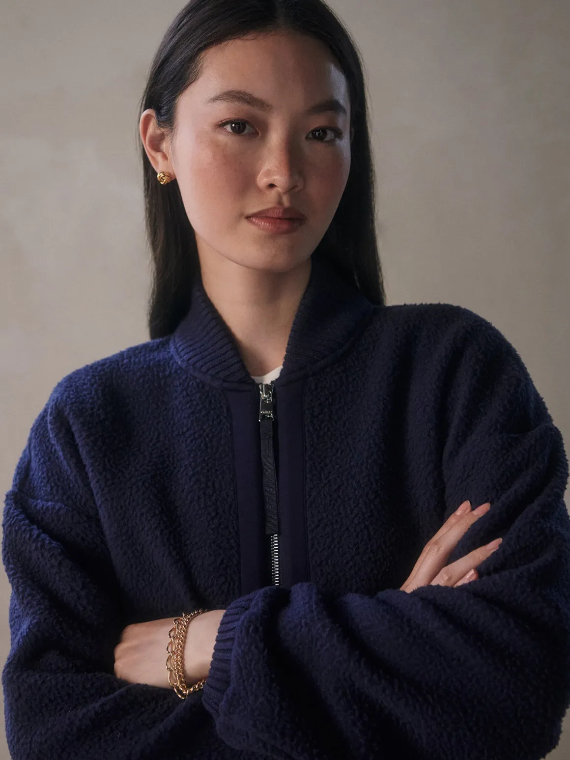 Willmont Patch Pocket Fleece - Evening Blue
