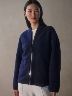 Willmont Patch Pocket Fleece - Evening Blue