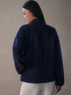 Willmont Patch Pocket Fleece - Evening Blue