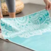 Yoga Mat Towel - Mandala Turquoise