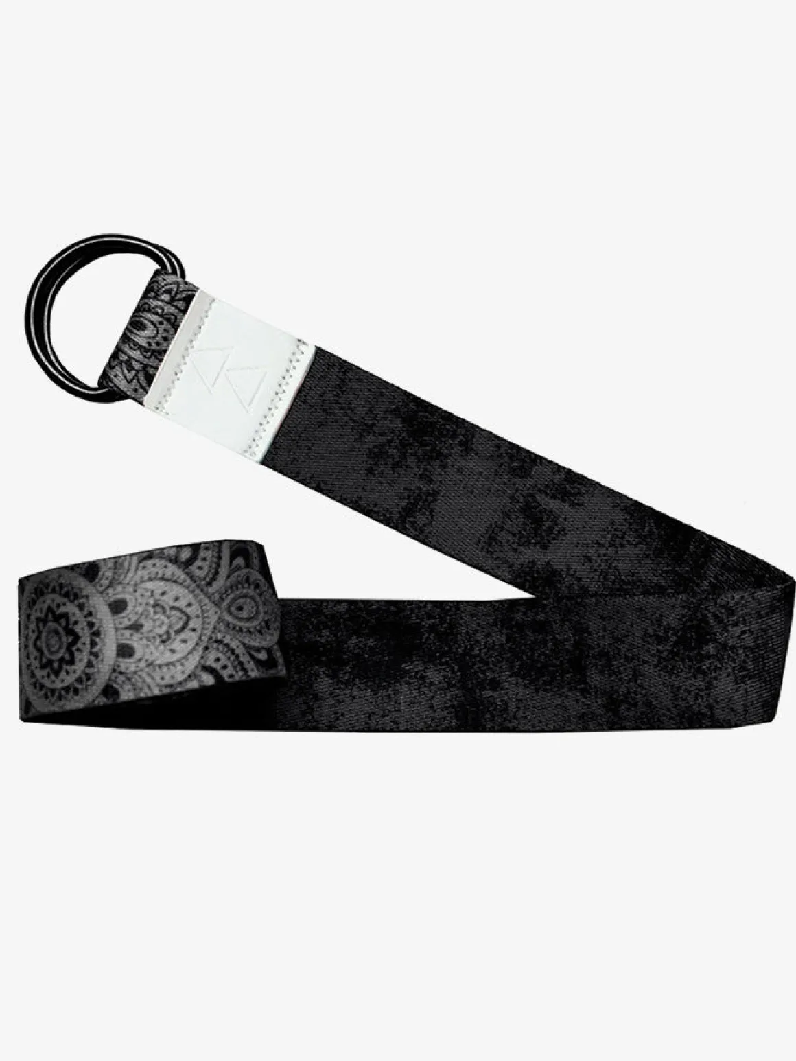 Yoga Strap - Mandala Black