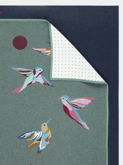 Yogitoes Hummingbird Collection Yoga Mat Towel - Flock