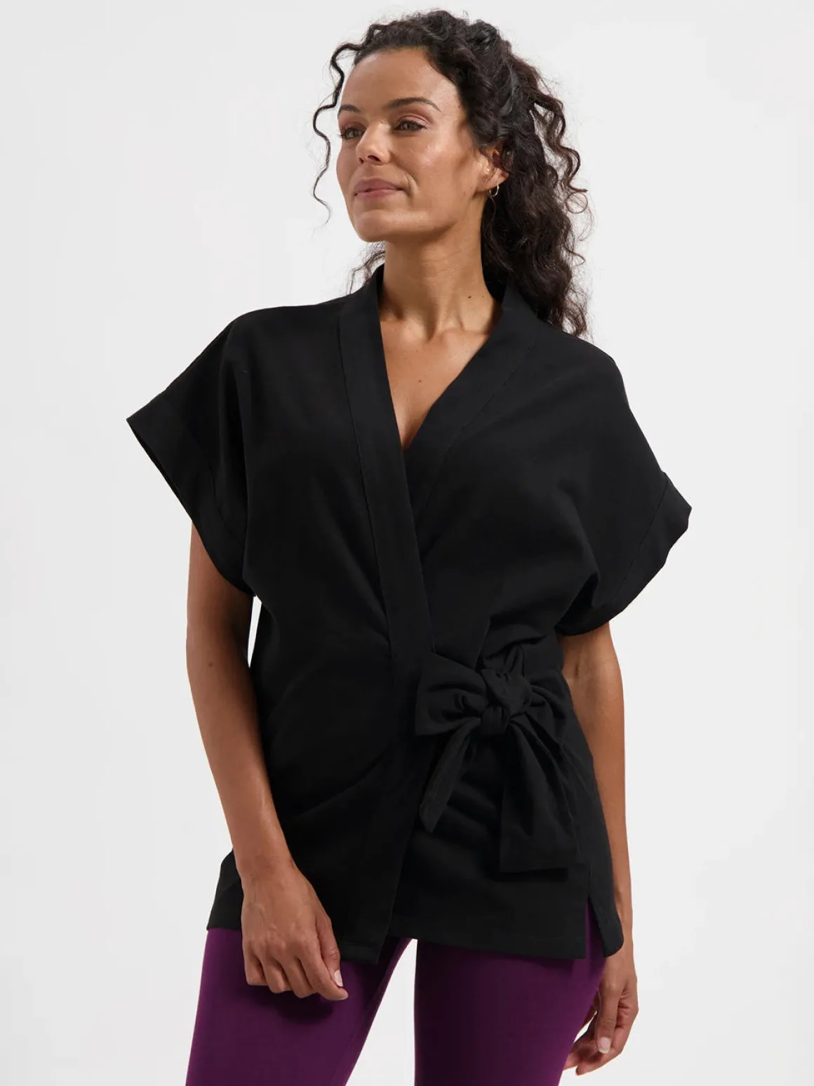 Yumea Kimono Top - Onyx Black