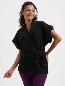 Yumea Kimono Top - Onyx Black