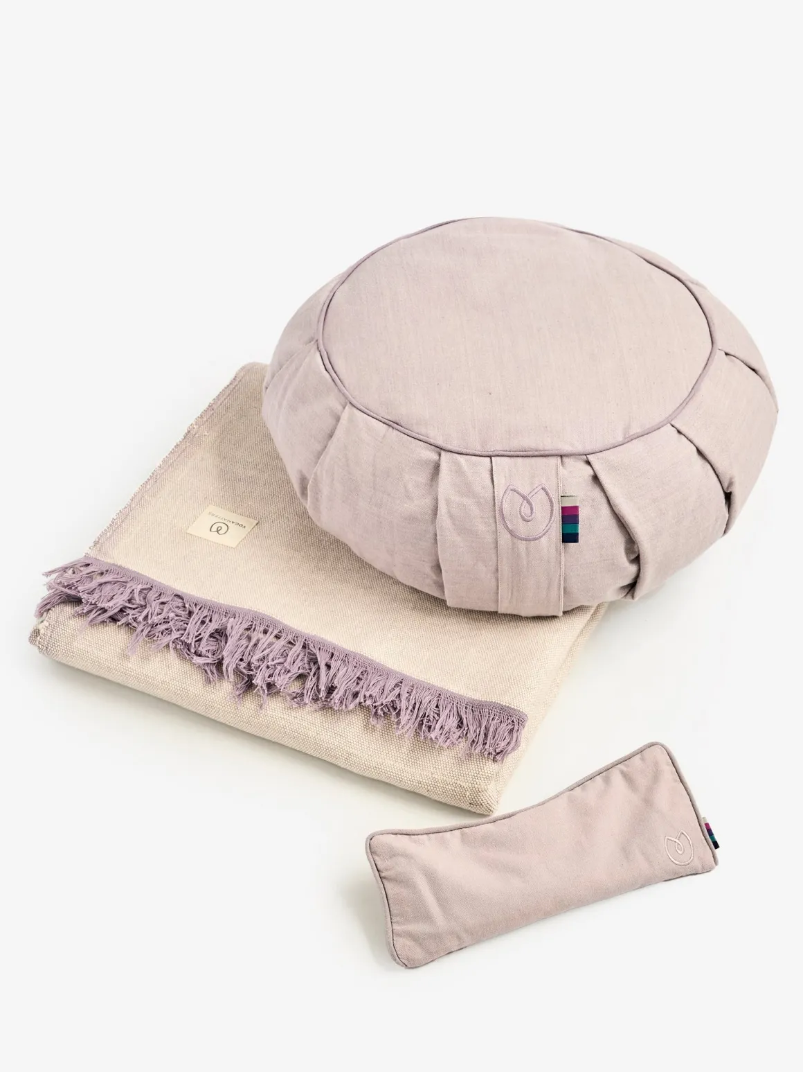 Zafu Meditation Cushion, Blanket & Eye Pillow Kit